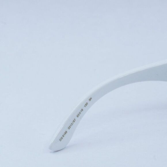 Dolce & Gabbana DG6198 331287 Rectangle Sunglasses White Frame - Lowest Price main image 4